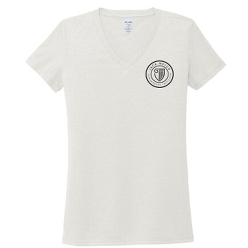 T4G Allmade® Women’s Tri-Blend V-Neck Tee - Fairly White
