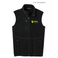 SOPHIA Port Authority® R-Tek® Pro Fleece Full-Zip Vest - BLACK