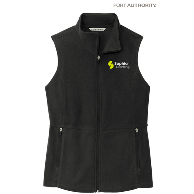 SOPHIA Port Authority® Women's Accord Microfleece Vest - BLACK