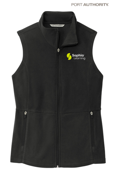 SOPHIA Port Authority® Women's Accord Microfleece Vest - BLACK