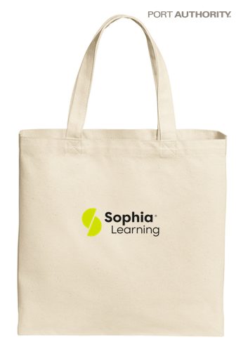 SOPHIA Cotton Canvas Tote - NATURAL