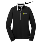 SOPHIA Nike Ladies Dri-FIT 1/2-Zip Cover-Up - Black / White