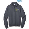 SOPHIA Port & Company ® Core Fleece 1/4-Zip Pullover Sweatshirt - Heather Navy