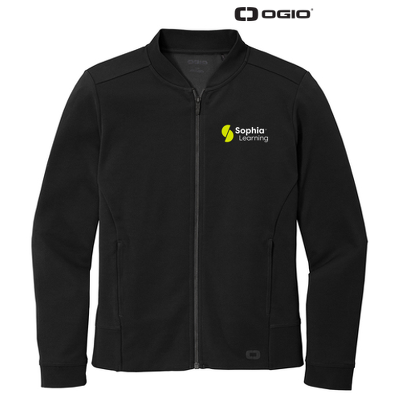 SOPHIA OGIO® Ladies Hinge Full-Zip - BLACK