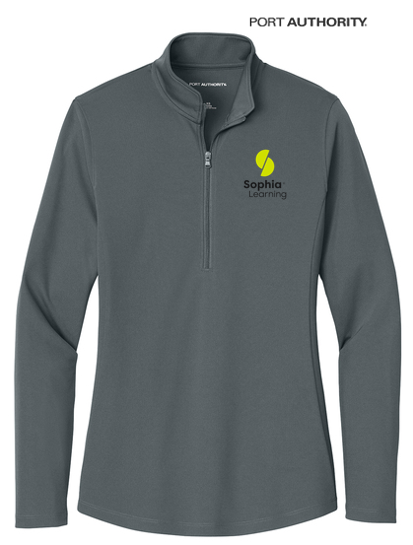 SOPHIA Ladies Dry Zone® UV Micro-Mesh 1/4-Zip - GRAPHITE