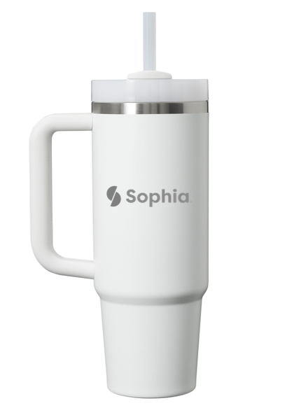 SOPHIA Stanley Quencher H2.O FlowState™ Tumbler 30 oz - WHITE