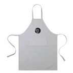 T4G AWARE™ Recycled Cotton Bib Front Apron With Pocket - Light Grey