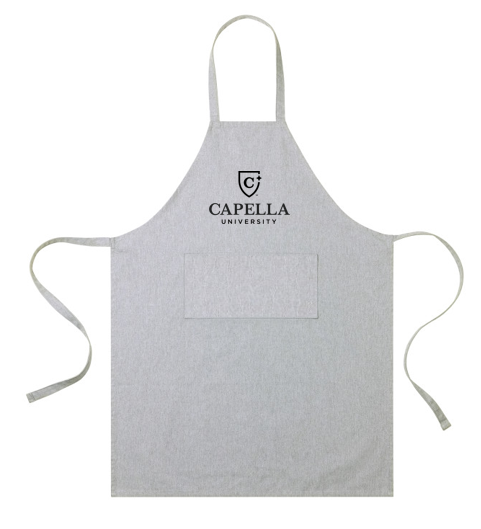 T4G AWARE™ Recycled Cotton Bib Front Apron With Pocket - Light Grey