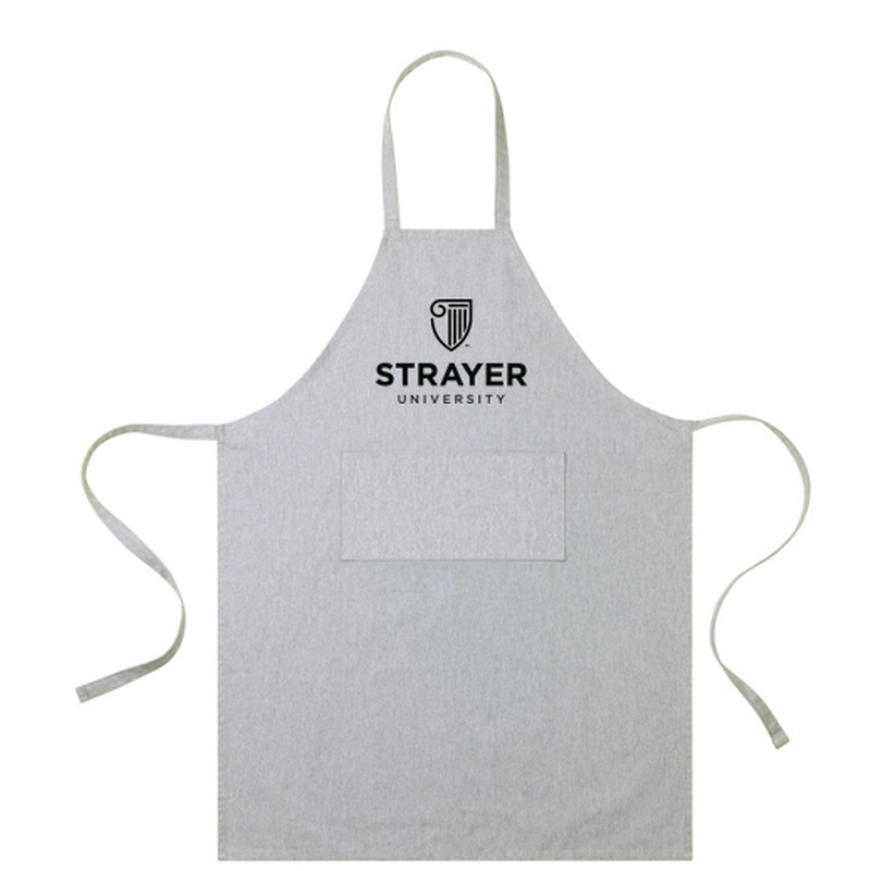 T4G AWARE™ Recycled Cotton Bib Front Apron With Pocket - Light Grey