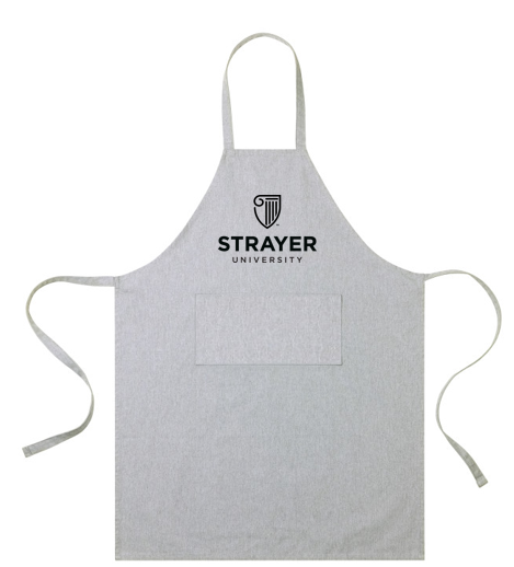 T4G AWARE™ Recycled Cotton Bib Front Apron With Pocket - Light Grey