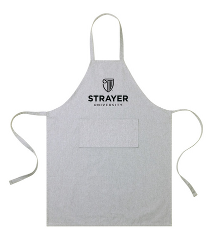 T4G AWARE™ Recycled Cotton Bib Front Apron With Pocket - Light Grey
