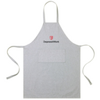 T4G AWARE™ Recycled Cotton Bib Front Apron With Pocket - Light Grey