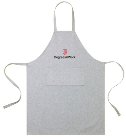 T4G AWARE™ Recycled Cotton Bib Front Apron With Pocket - Light Grey