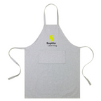 T4G AWARE™ Recycled Cotton Bib Front Apron With Pocket - Light Grey