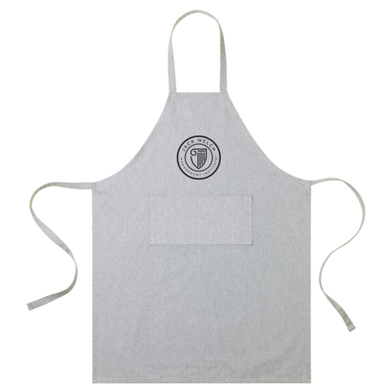 T4G AWARE™ Recycled Cotton Bib Front Apron With Pocket - Light Grey