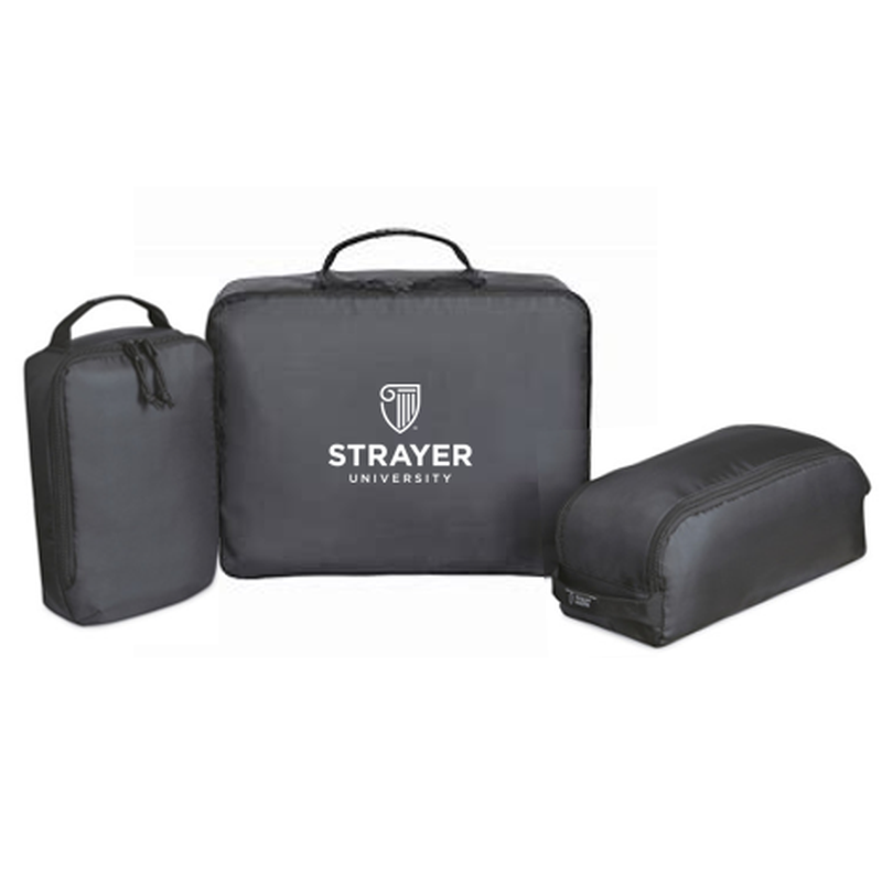 T4G Renew rPET 3 Piece Packing Cube Set - BLACK