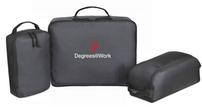 T4G Renew rPET 3 Piece Packing Cube Set - BLACK