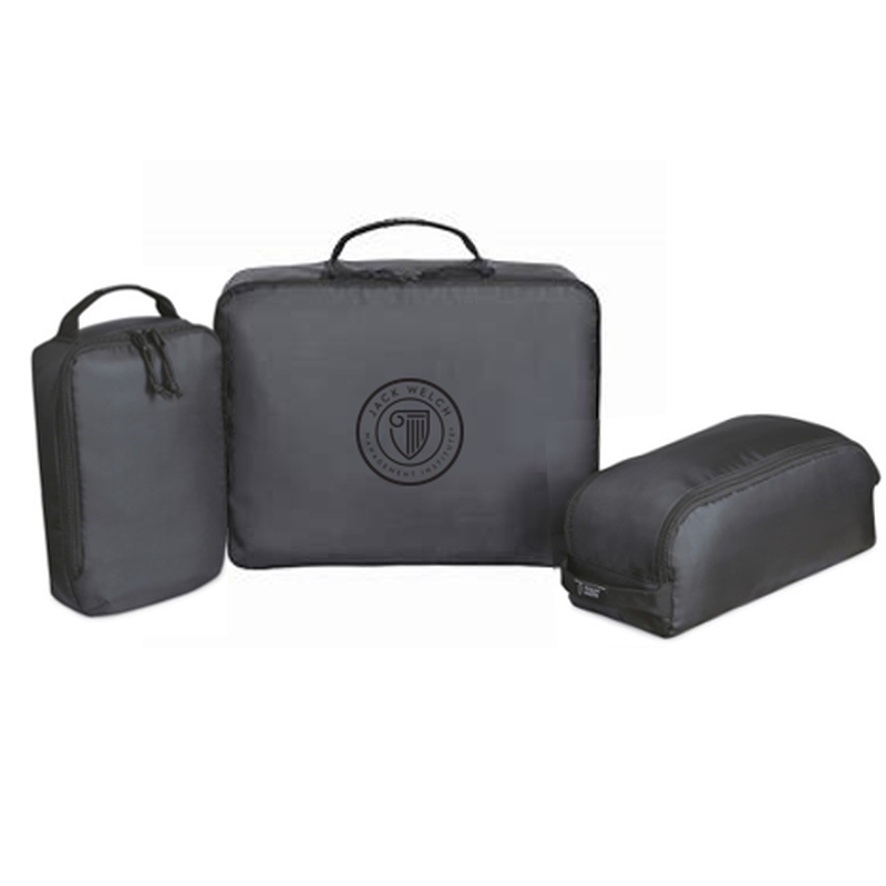 T4G Renew rPET 3 Piece Packing Cube Set - BLACK