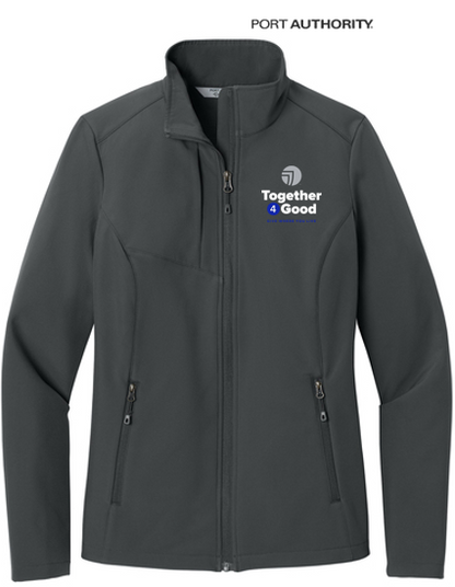 T4G Port Authority® Women’s C-FREE® Core Soft Shell - Grey Steel