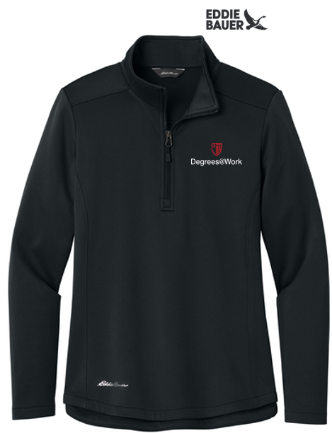 T4G Eddie Bauer® Women’s Smooth Mid Layer Fleece 1/2-Zip - BLACK