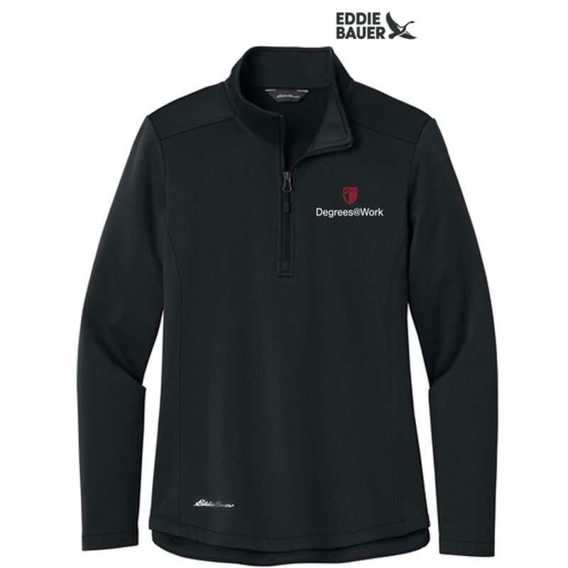 T4G Eddie Bauer® Women’s Smooth Mid Layer Fleece 1/2-Zip - BLACK