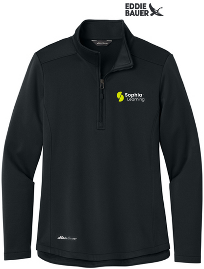 T4G Eddie Bauer® Women’s Smooth Mid Layer Fleece 1/2-Zip - BLACK