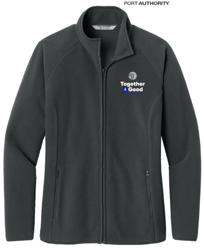T4G Port Authority® Women’s C-FREE® Raglan Fleece - Grey Steel