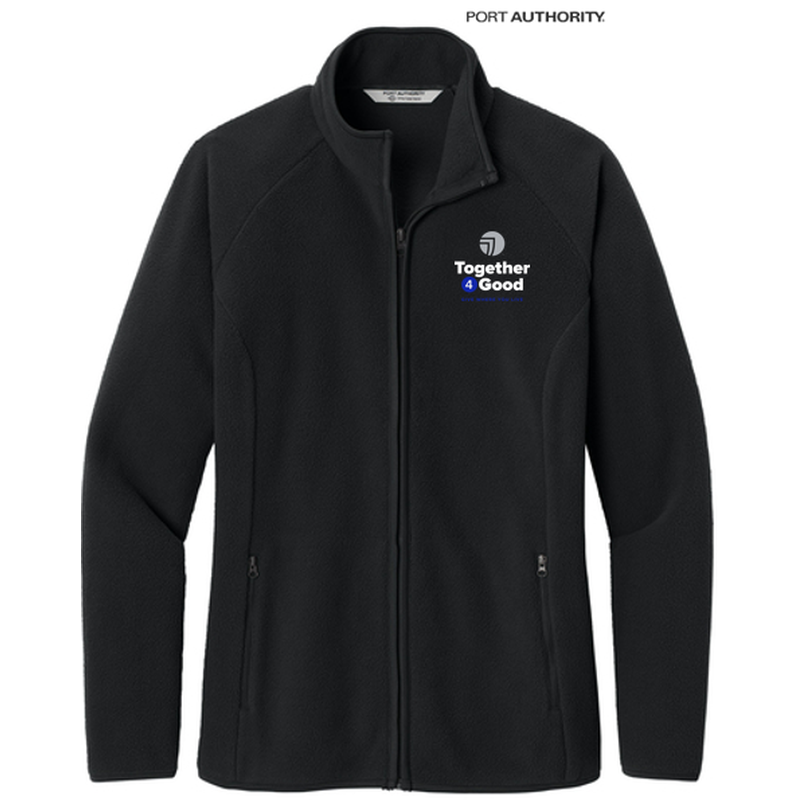 T4G Port Authority® Women’s C-FREE® Raglan Fleece - BLACK