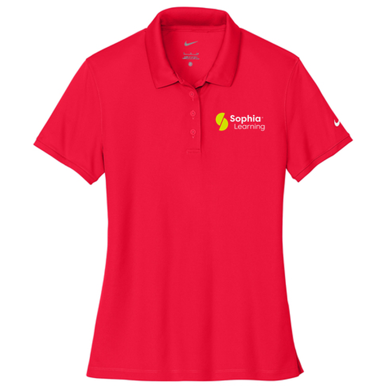 T4G Nike Women's Victory Solid Polo - University Red