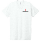 T4G Allmade® Unisex Tri-Blend V-Neck Tee - Fairly White