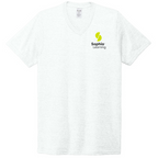 T4G Allmade® Unisex Tri-Blend V-Neck Tee - Fairly White