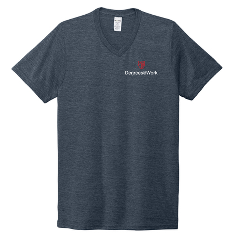 T4G Allmade® Unisex Tri-Blend V-Neck Tee - Rebel Blue