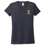 T4G Allmade® Women’s Tri-Blend V-Neck Tee - Rebel Blue