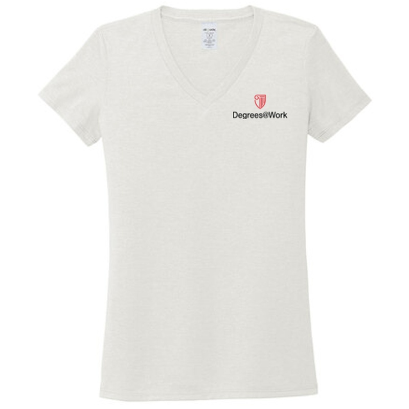 T4G Allmade® Women’s Tri-Blend V-Neck Tee - Fairly White