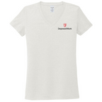 T4G Allmade® Women’s Tri-Blend V-Neck Tee - Fairly White
