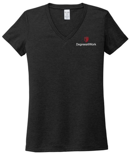 T4G Allmade® Women’s Tri-Blend V-Neck Tee - Space Black