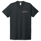 T4G Allmade® Unisex Tri-Blend V-Neck Tee - Space Black