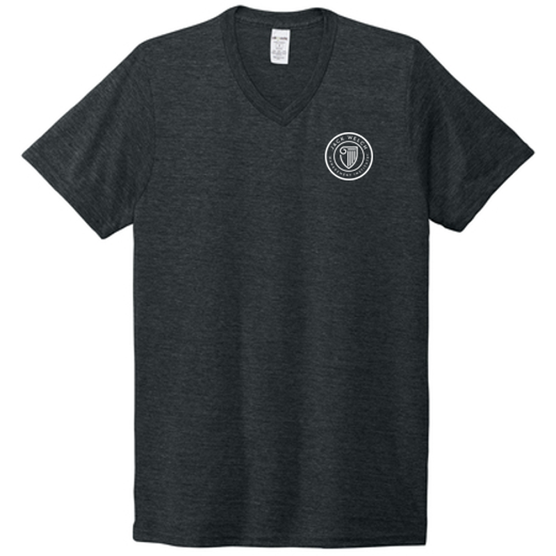 T4G Allmade® Unisex Tri-Blend V-Neck Tee - Space Black