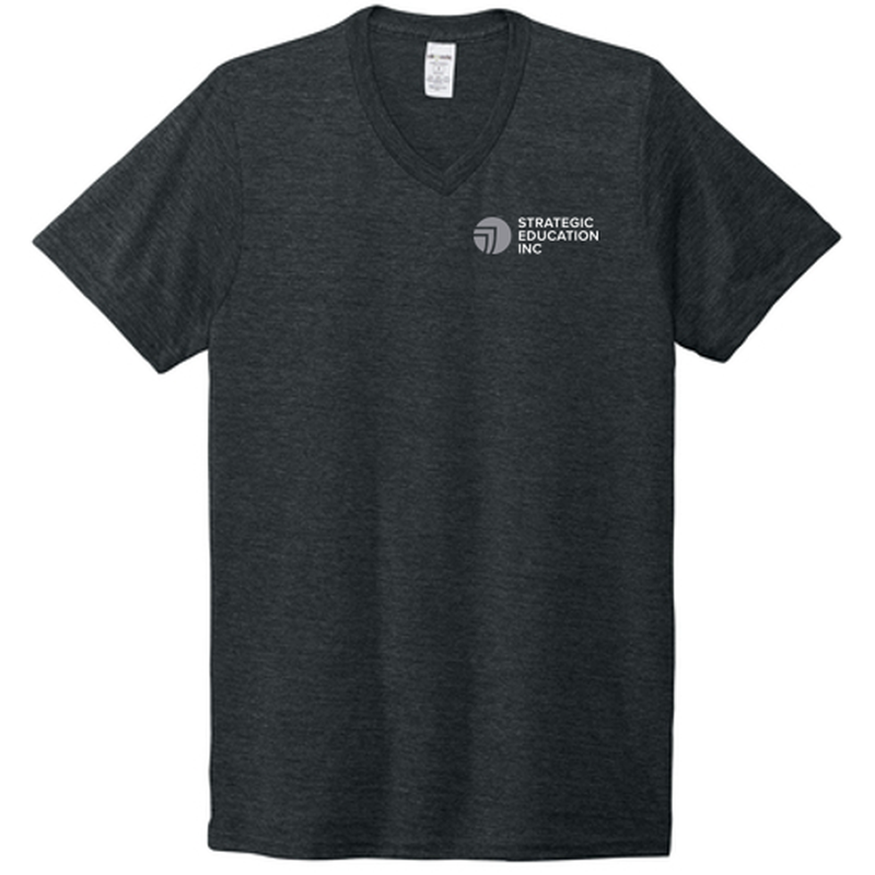 T4G Allmade® Unisex Tri-Blend V-Neck Tee - Space Black