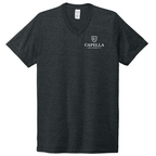T4G Allmade® Unisex Tri-Blend V-Neck Tee - Space Black