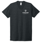 T4G Allmade® Unisex Tri-Blend V-Neck Tee - Space Black