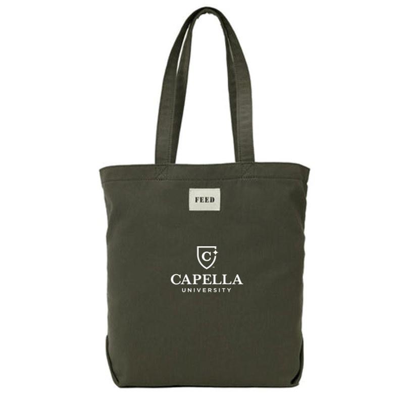 T4G FEED Organic Cotton Shopper Tote - Olive