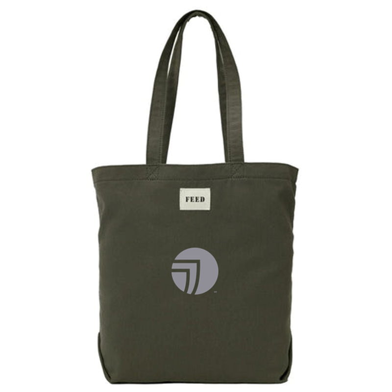 T4G FEED Organic Cotton Shopper Tote - Olive