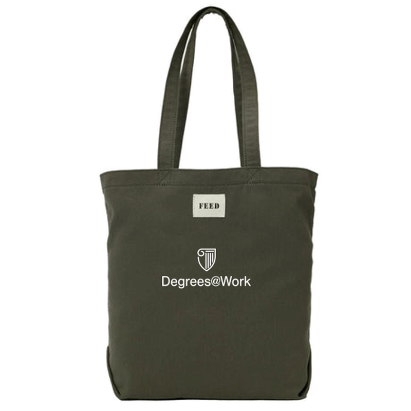 T4G FEED Organic Cotton Shopper Tote - Olive