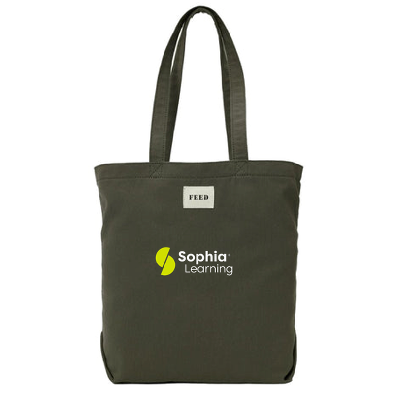 T4G FEED Organic Cotton Shopper Tote - Olive