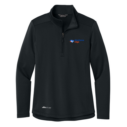 T4G Eddie Bauer® Women’s Smooth Mid Layer Fleece 1/2-Zip - BLACK