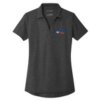 T4G Port Authority® Women's C-FREE® Cotton Blend Pique Polo - Charcoal Heather