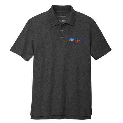 T4G Port Authority® C-FREE ® Cotton Blend Pique Polo - Charcoal Heather