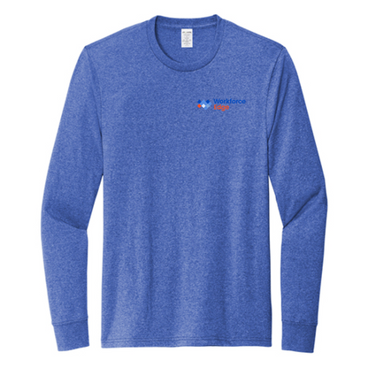 T4G Allmade® Unisex Long Sleeve Recycled Blend Tee - Reused Royal Heather