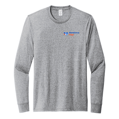 T4G Allmade® Unisex Long Sleeve Recycled Blend Tee - Remade Grey Heather